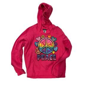 Joe Boxer Peace Pink Pullover Kids L 10-12